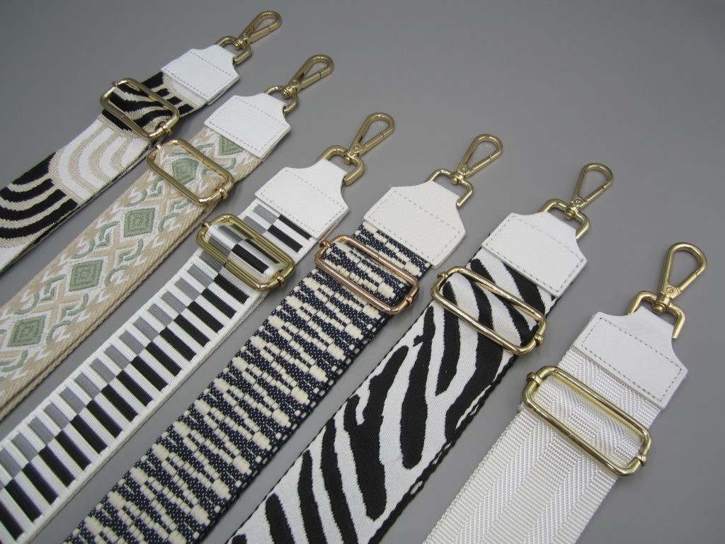 Wechselgurte Taschengurte für Bauchtaschen und Handtaschen goldene und silber karabiner